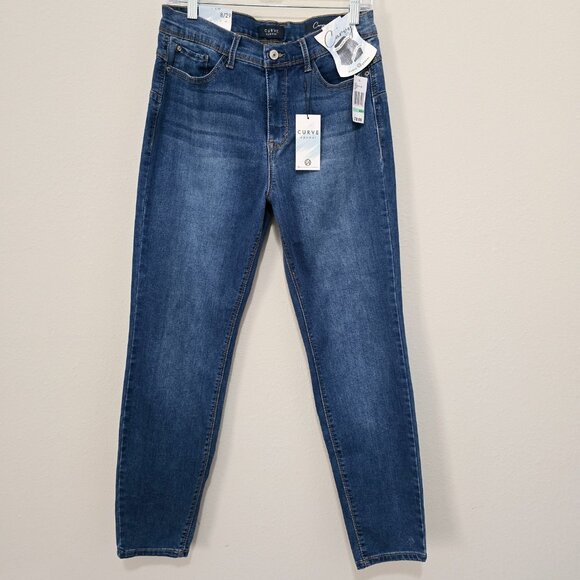 NWT Curve Appeal High Rise Skinny Jeans Minimalist Preppy Womens Size 8/29